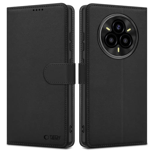 Tech-Protect Wallet Case for Realme 14 Pro+ 5G - Matte Black - Cell phone cases and covers<<<HurtelXML