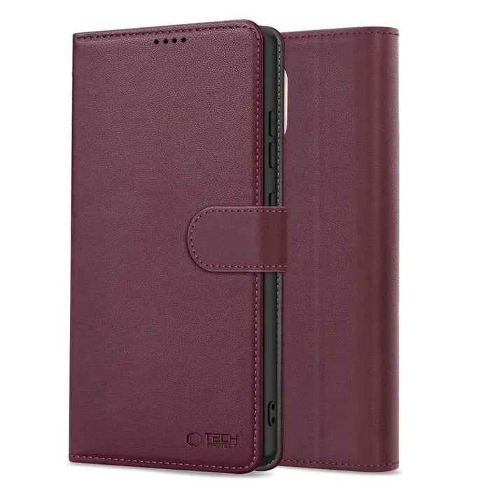 Tech-Protect Wallet Case for Samsung Galaxy A36 5G - Burgundy - Cell phone cases and covers<<<HurtelXML
