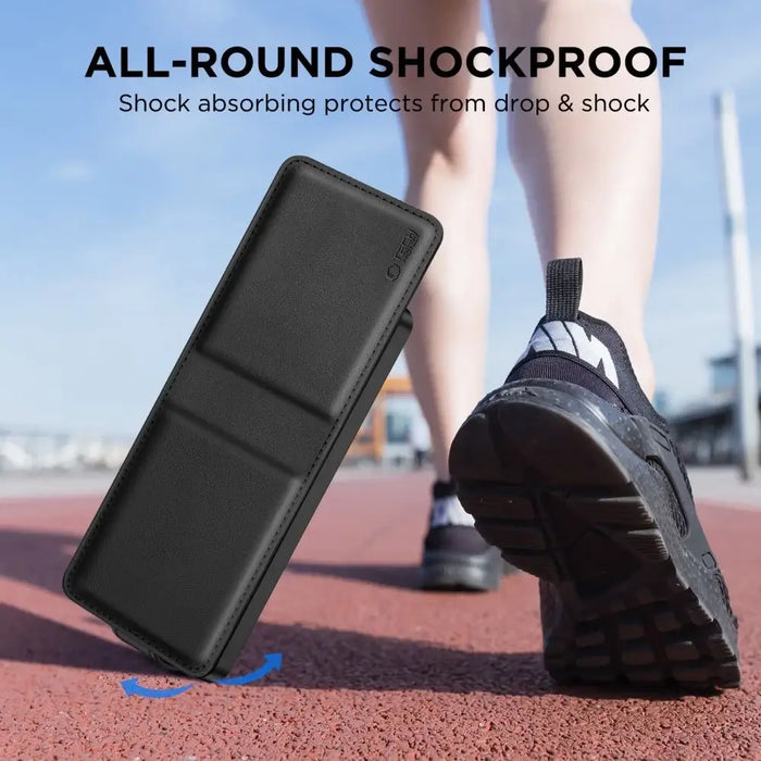 Tech-Protect Wallet Case for Samsung Galaxy Z Flip 7 - Black - Cell phone cases and covers<<<HurtelXML