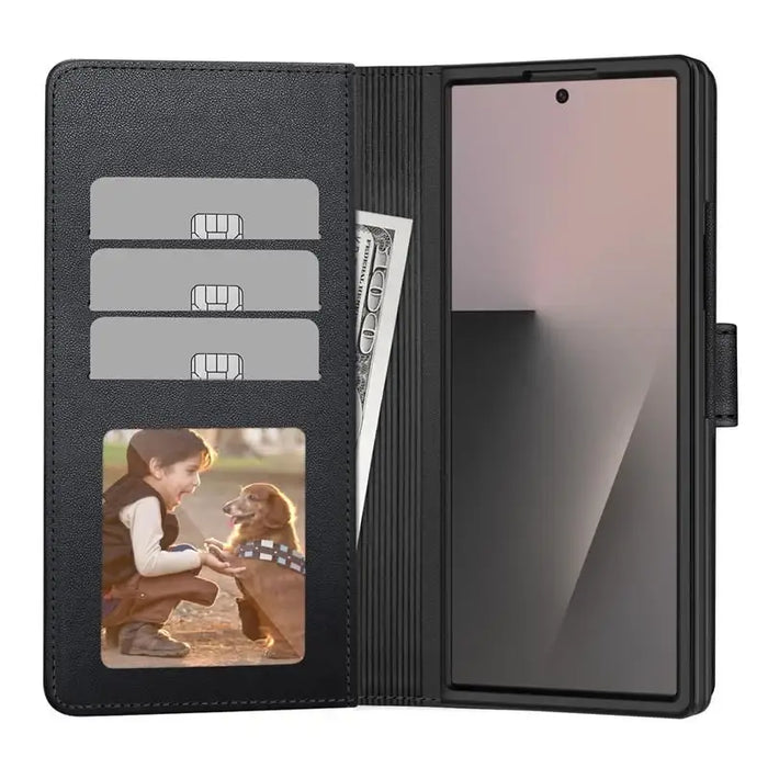 Tech-Protect Wallet Case for Samsung Galaxy Z Fold 7 - Black - Cell phone cases and covers<<<HurtelXML