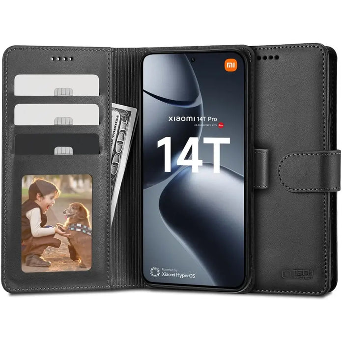 Tech-Protect Wallet Case for Xiaomi 14T Pro - Black - Cell phone cases and covers<<<HurtelXML
