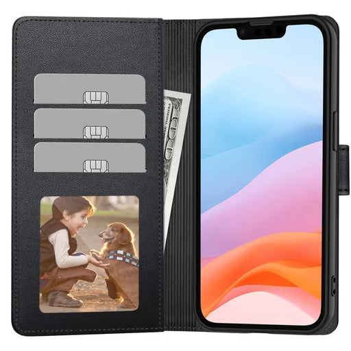 Tech-Protect Wallet Case for Xiaomi Poco M7 - Black - Cell phone cases and covers<<<HurtelXML