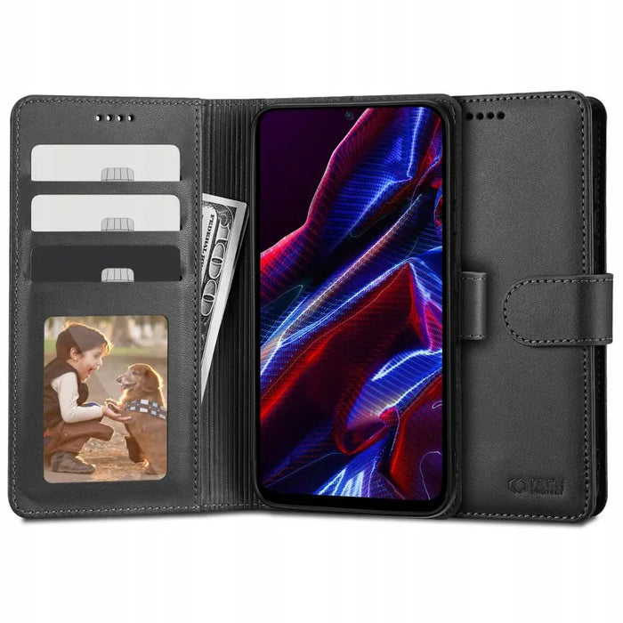 Tech-Protect Wallet Case for Xiaomi Redmi Note 12 5G / Poco X5 5G - Black - Cell phone cases and covers<<<HurtelXML