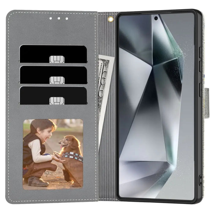 Tech-Protect Wallet Case for Xiaomi Redmi Note 14 Pro 5G / 14 Pro+ 5G / Poco X7 5G - Daisies with Leaves - Cell phone