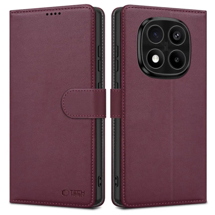 Tech-Protect Wallet Case for Xiaomi Redmi Note 14 Pro 5G / 14 Pro+ 5G / Poco X7 5G - Burgundy - Cell phone cases