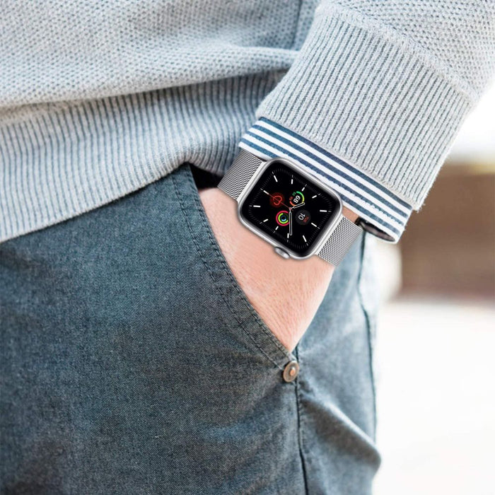 Tech-Protect MilaneseBand for Apple Watch 4 / 5 / 6 / 7 / 8 / 9 / SE / Ultra 1 / 2 (42/44/45/49 mm) - Black