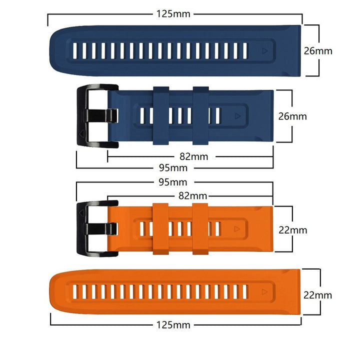 Tech-Protect IconBand for Garmin Fenix 5 / 6 / 6 Pro / 7 - Navy Blue