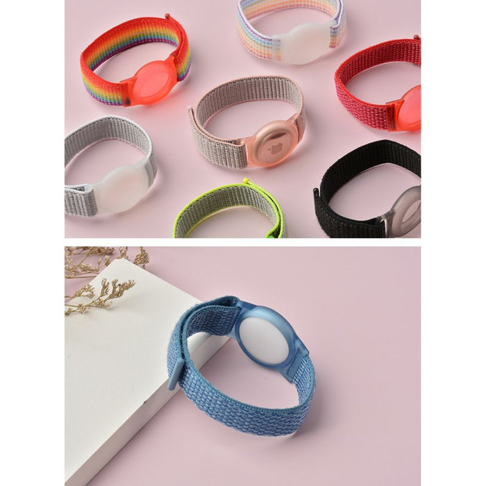 Tech-Protect Nylon Strap for Kids for Apple AirTag - Pink