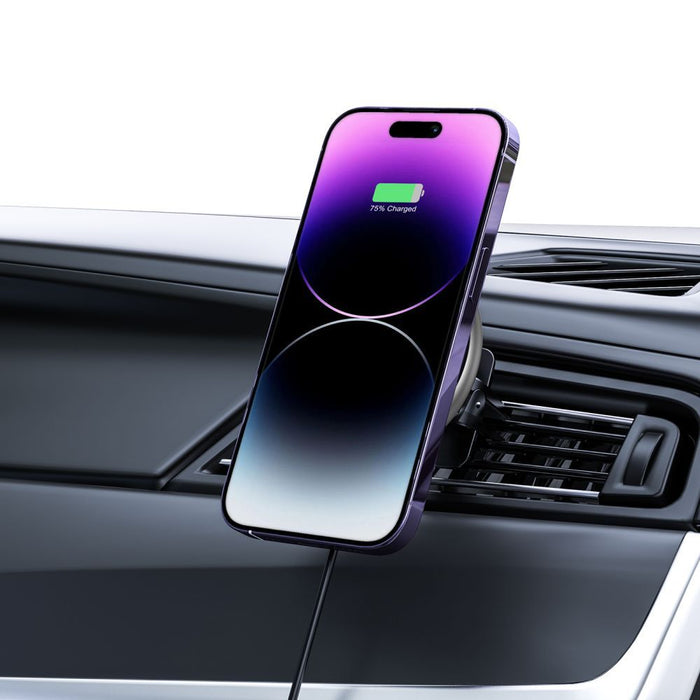 Tech-Protect A2 Car Phone Holder with MagSafe 15W Inductive Charger for Air Vent - Black