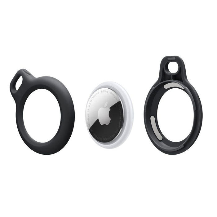 Tech-Protect Rough Chain Case for Apple AirTag with Pendant - Black