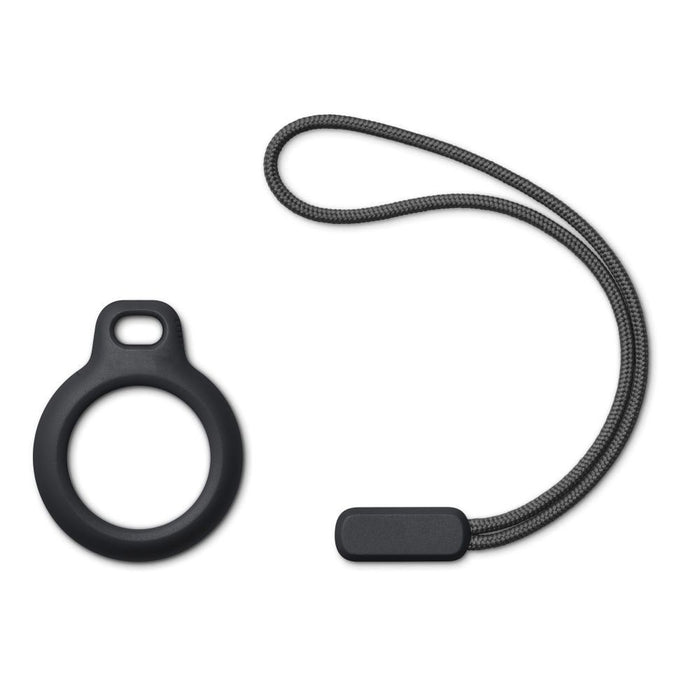 Tech-Protect Rough Chain Case for Apple AirTag with Pendant - Black
