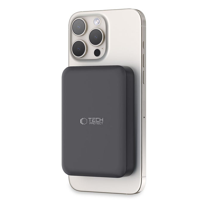 Tech-Protect LifeMag PB11 Powerbank with MagSafe 10000mAh 15W USB-C port - black + USB-C cable