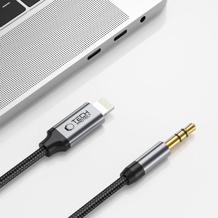Tech-Protect UltraBoost audio Lightning / mini jack 3.5mm cable 1m - black