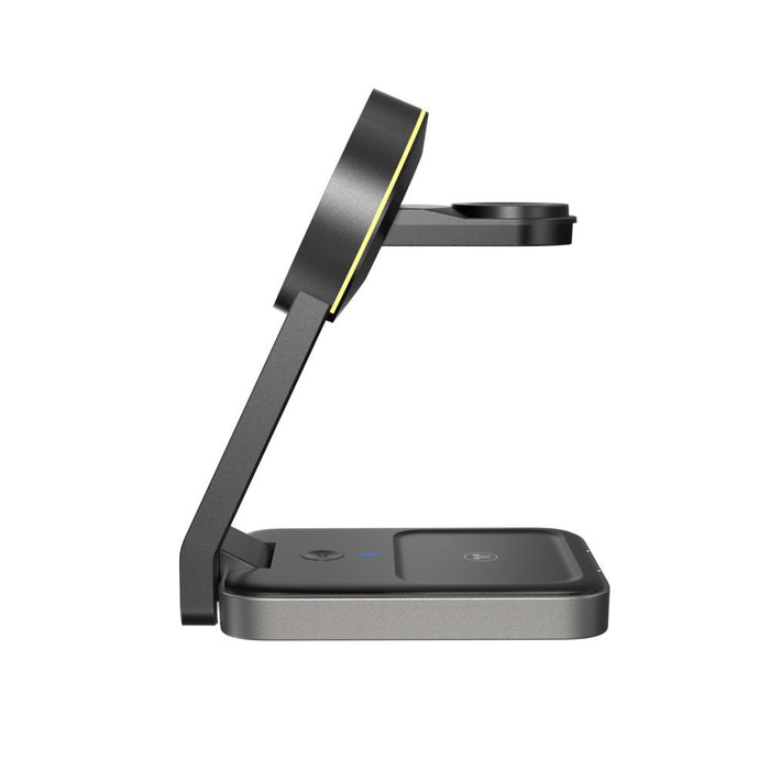 Tech-Protect QI15W-A28 MagSafe 3in1 Inductive Charger with Smartphone / Apple Watch / AirPods Stand - Black