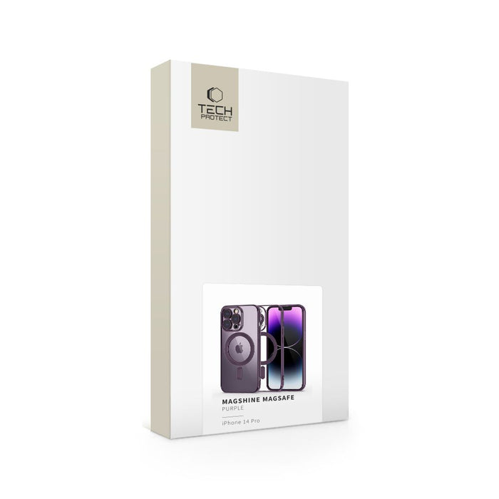Tech-Protect MagShine Line MagSafe iPhone 14 Pro Case - Purple