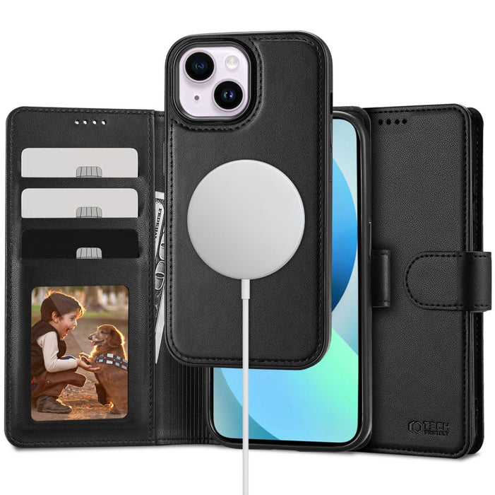 Tech-Protect Wallet MagSafe case for iPhone 13 - black