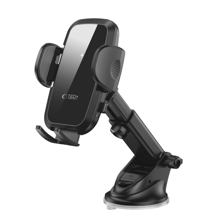 Tech-Protect CM15W-V1 Car Phone Holder with 15W Inductive Charger for Cockpit/Air Vent - Black