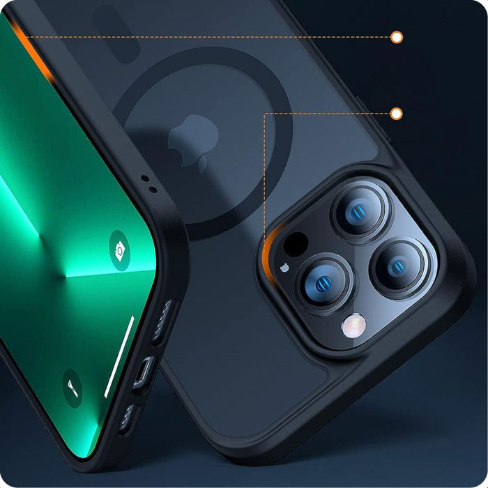 Tech-Protect MagMat MagSafe iPhone 15 Pro Case - Matte Black