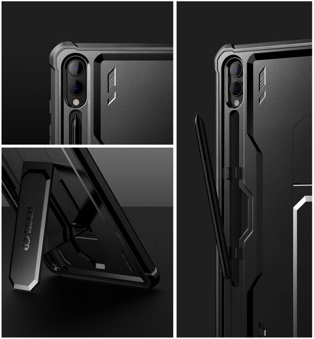 Tech-Protect Kevlar Pro Case for Samsung Galaxy Tab S9+ 12.4" X810 / X816B - Black