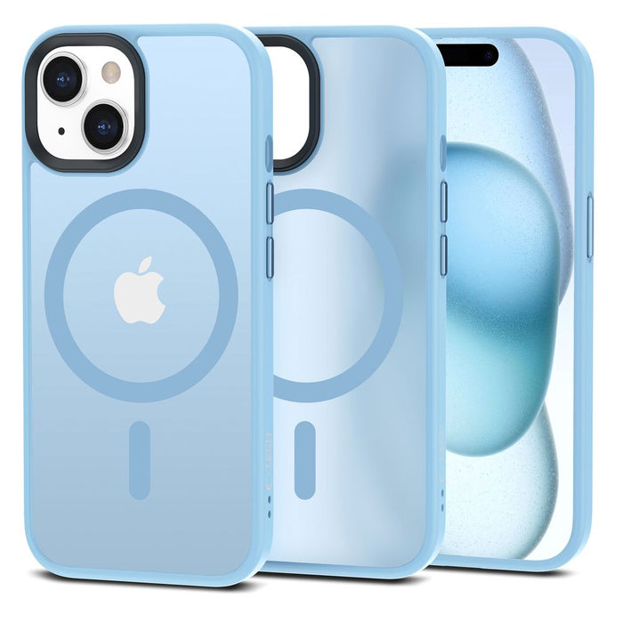 Tech-Protect MagMat MagSafe iPhone 15 Case - Matte Blue