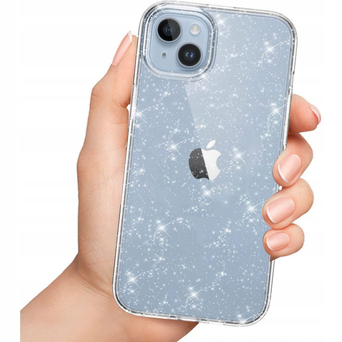 Tech-Protect FlexAir Hybrid Case for Samsung Galaxy S23 FE - Clear-Glitter