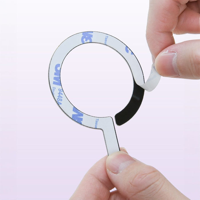 MagSafe Tech-Protect MetalRing Universal Magnetic - Black / Silver (2 pcs.)