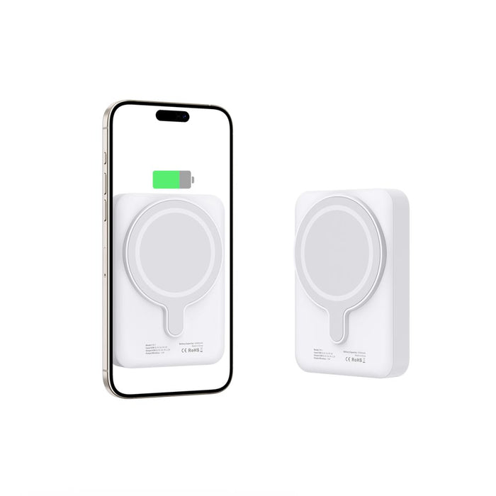 Tech-Protect LifeMag PB11 Powerbank with MagSafe 10000mAh 15W USB-C port - white + USB-C cable