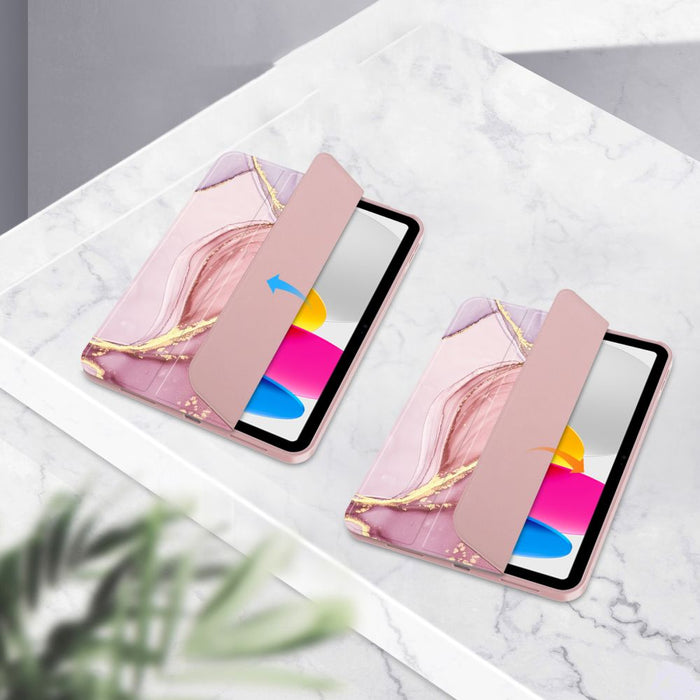 Tech-Protect SC Pen Case for iPad 10.9" 2022 - Pink Marble