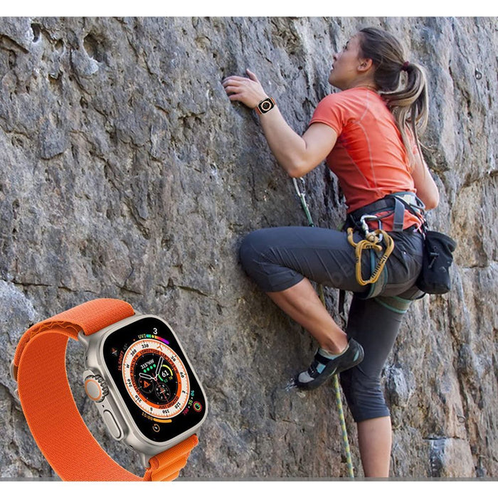 Tech-Protect Nylon Pro Strap for Apple Watch 4 / 5 / 6 / 7 / 8 / 9 / SE / Ultra 1 / 2 (42/44/45/49 mm) - Titanium Olive