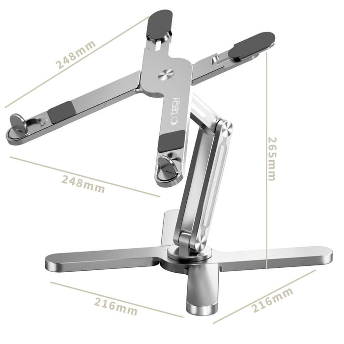 Tech-Protect ULS200 universal stand for laptops up to 16" - silver