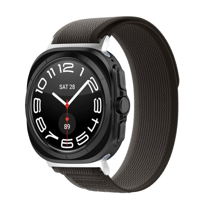 Tech-Protect Nylon Strap for Samsung Galaxy Watch Ultra (47mm) - Black/Orange