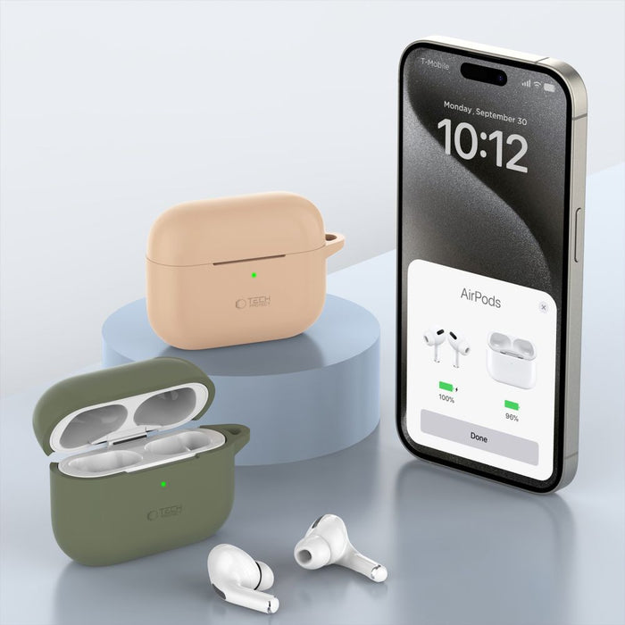 Tech-Protect Silicone Hook Case for Apple AirPods Pro 1 / 2 - Black