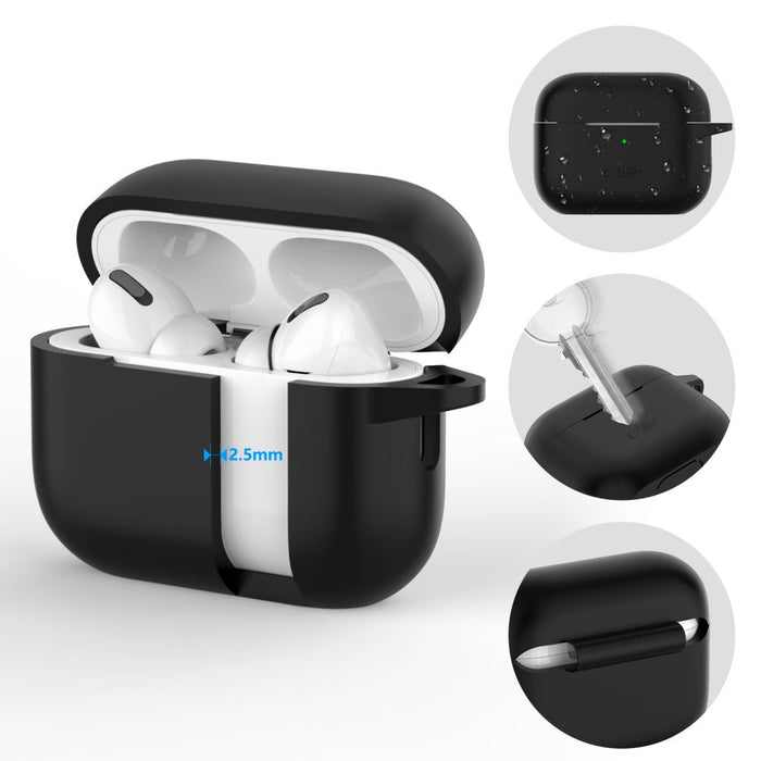 Tech-Protect Silicone Hook Case for Apple AirPods Pro 1 / 2 - Black