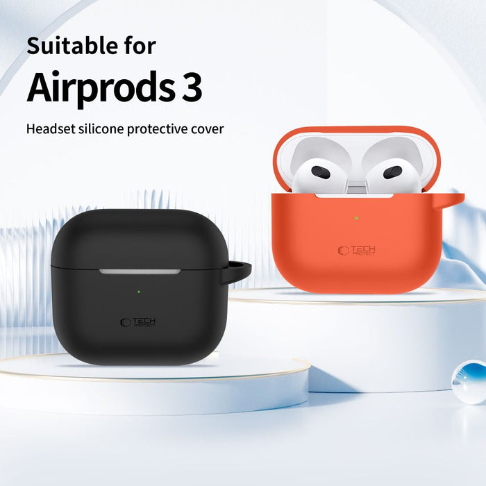 Tech-Protect Silicone Hook Case for Apple AirPods 3 - Purple