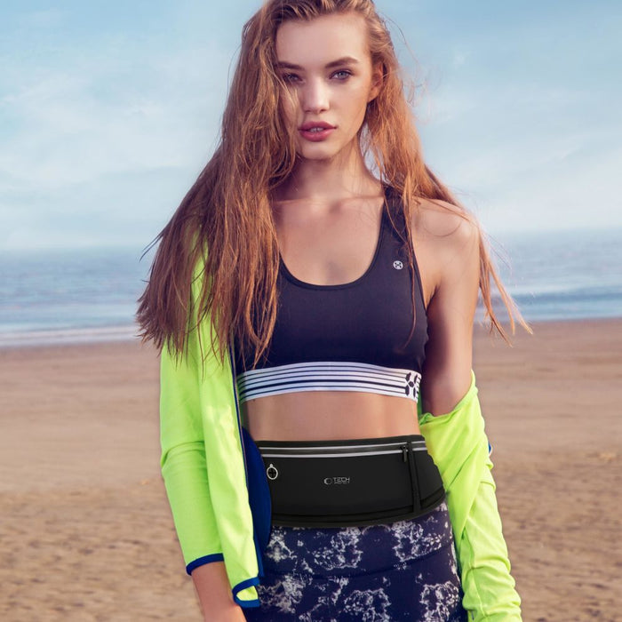 Tech-Protect M3 Universal Sport Waist Bag - Black