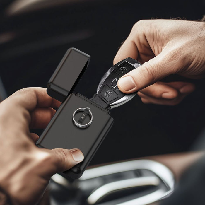 Tech-Protect KLR200 Metal Car Key Case RFID Blocking - Black