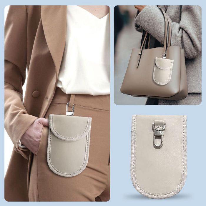 Tech-Protect KLR100 RFID Blocking Car Key Case - Beige