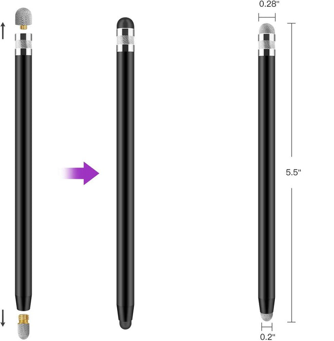 Tech-Protect USP100 4-TIP Touch Stylus Passive Pen - Black