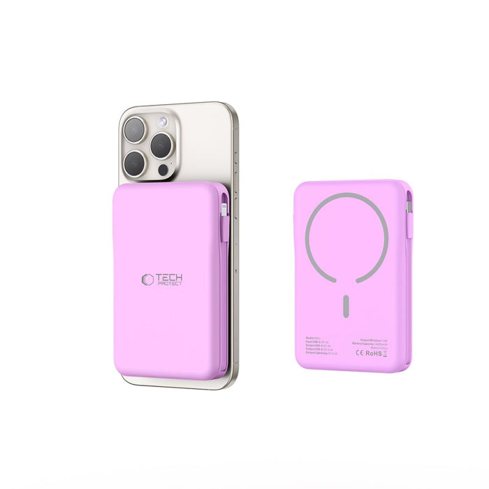 Tech-Protect PB31 MagSafe 10000mAH Power Bank - Purple