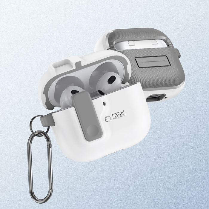 Tech-Protect Slim Hook Case for AirPods 4 - White