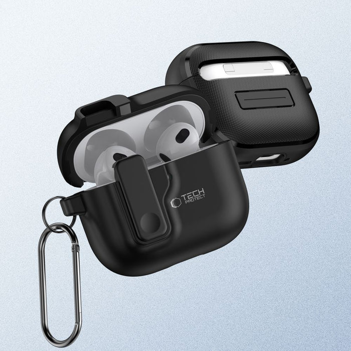 Tech-Protect Slim Hook Case for AirPods 4 - Black