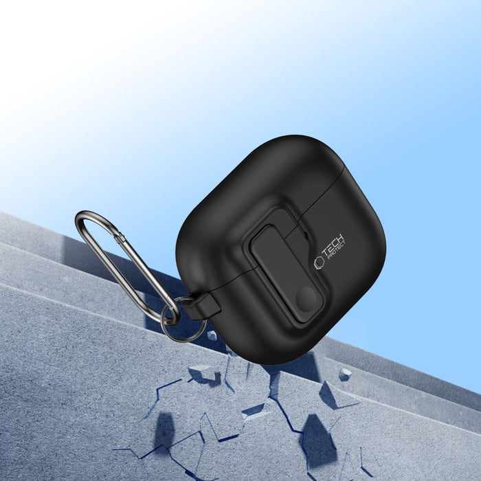Tech-Protect Slim Hook Case for AirPods 4 - Black
