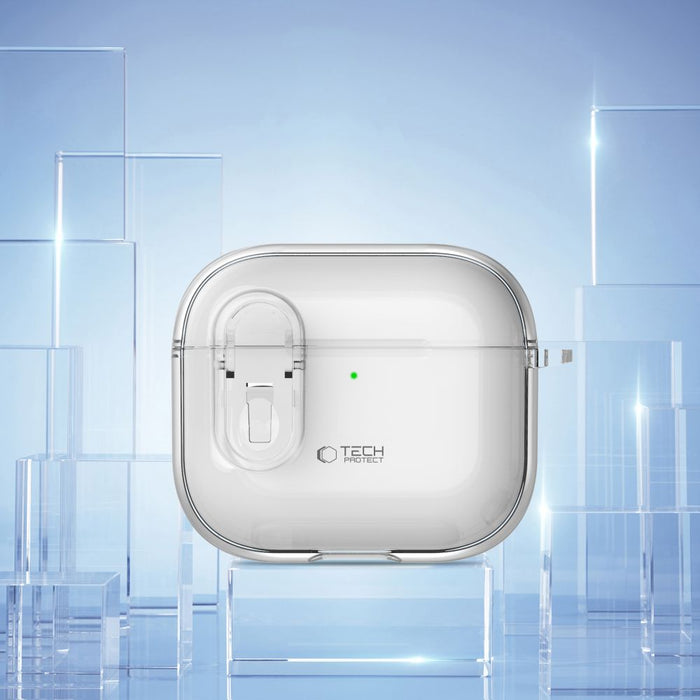 Tech-Protect Slim Hook Case for AirPods 4 - Clear