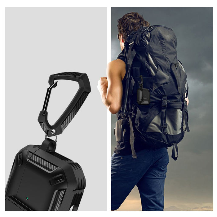 Tech-Protect Carbonox Case for AirPods 4 - Black
