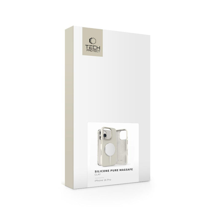 Tech-Protect Silicone PU MagSafe iPhone 16 Pro Case - Beige