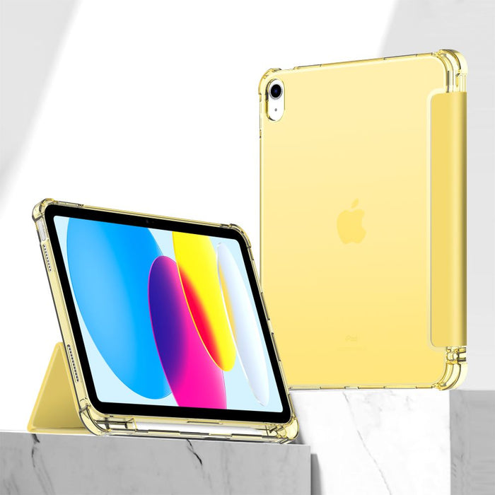 Tech-Protect SC Pen Hybrid Case for iPad 10 / 2022 - Yellow - Transparent