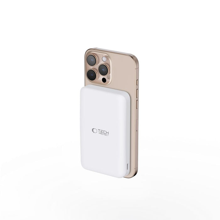 Powerbank Tech-Protect PB24 LifeMag QI2 MagSafe 10000 mAh - white