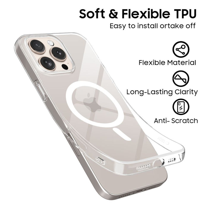 Tech-Protect FlexAir MagSafe Case for iPhone 16 Pro Max - Clear