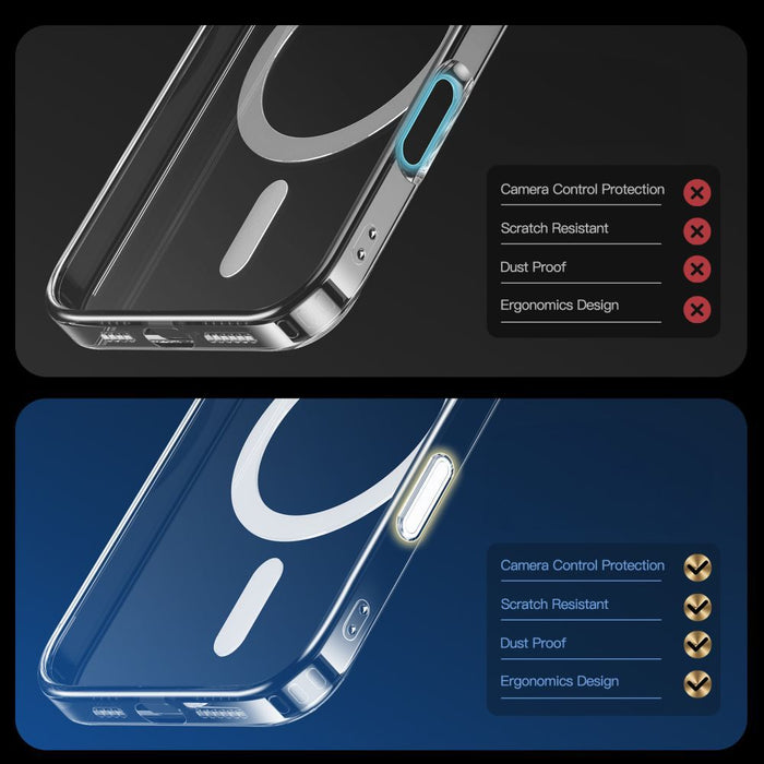 Tech-Protect Flexair Hybrid CC Magsafe iPhone 16 Pro Case - Clear