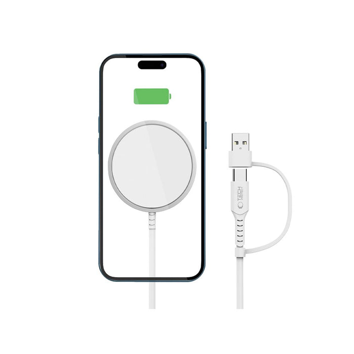 Tech-Protect QI15W-A44 Magnetic Wireless Charger with MagSafe - White